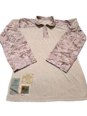 USMC Marine Digital Desert MARPAT FR Combat Shirt FROG Medium Regular A391